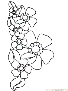 Coloring Pages Flower Coloring Pages 19 (Natural World > Flowers