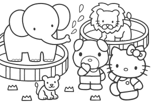 empty zoo Colouring Pages (page 2)