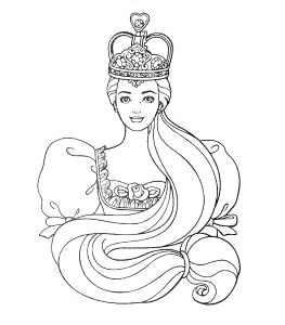 Barbie Princess Coloring Pages Free Printable Images & Pictures