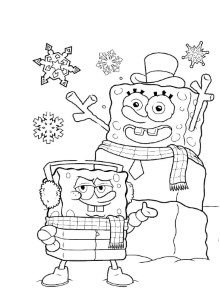 Spongebob Christmas Coloring Pages » Fk coloring pages