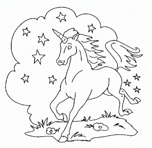Unicorn Coloring Pages 3 | Coloring Pages To Print