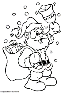 Dibujos Sin Colorear: Dibujos de Papá Noel (Santa Claus) para Colorear