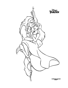 Tarzan And Jane Coloring Pages Images & Pictures - Becuo