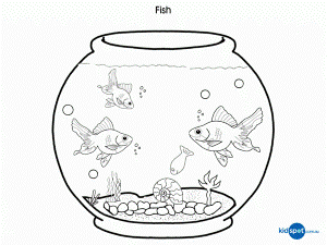 Animal Coloring Empty Fish Bowl Coloring Page Constellation