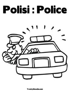 polisi Colouring Pages