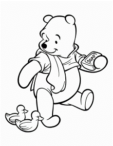 Pooh Coloring Pages Online Cartoon Characters Coloring Pages
