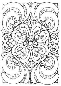 complex geometric coloring pages | Only Coloring Pages
