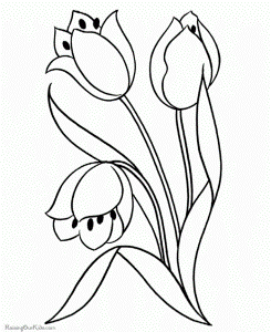 download Flower Coloring Pages to print for kids | Great Coloring