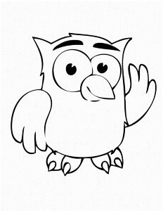 Cartoon Owl Coloring Pages ClipArt Best 84079 Cartoon Owl Coloring