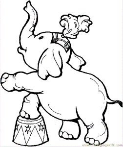 Coloring Pages Elephant Coloring Page 14 (Mammals > Elephant