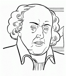 President Day Coloring Pages : President John Adams Coloring Pages