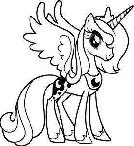 princesa pony Colouring Pages (page 3)