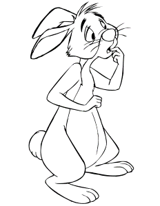Rabbit Pooh Coloring Pages Images & Pictures - Becuo