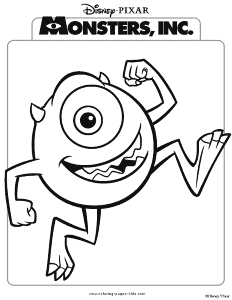 Disney Monsters Inc Coloring Pages #3587 | Pics to Color