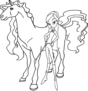 horseland scarlett Colouring Pages