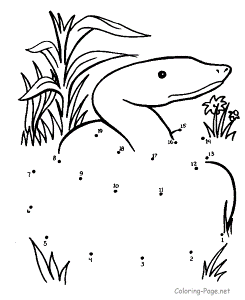 snake in the grass Colouring Pages