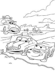 Pixar Start Racing Coloring Page - Pixar Car Coloring Pages : New