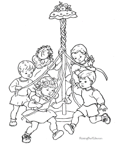Fun Spring coloring pages