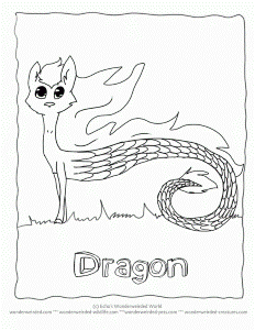 Cartoon Dragon Coloring Sheets, Echo