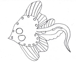 Pet Fishes Bowl Coloring Page Free Clip Art Hagio Graphic 47841