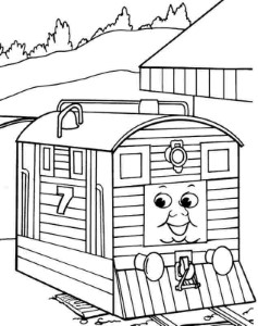 Free Printable Cartoon Thomas The Train And Friends Coloring