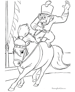 Kid coloring pages of Circus 009