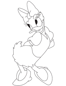 Daisy Duck Coloring Pages To Print 339 | Free Printable Coloring Pages