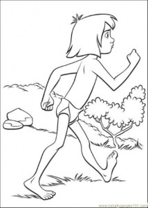 Coloring Pages Mowgli Is Walking (Cartoons > The Jungle Book