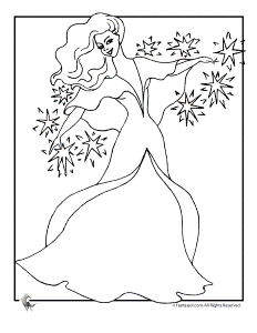ice fairy princess puppet Colouring Pages (page 3)