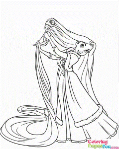 Tangled Rapunzel Coloring Pages 23 | Free Printable Coloring Pages