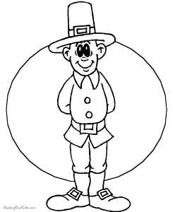 Kid Coloring Pages for a Happy Thanksgiving 007