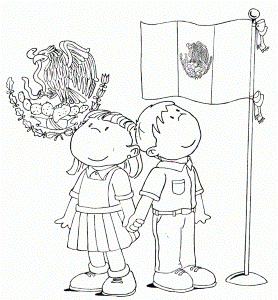 mexican flag coloring sheet | Coloring Picture HD For Kids