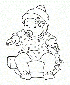Baby Girl Coloring Pages | download free printable coloring pages