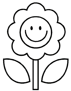 Simple Flower Coloring Page |Flower coloring pages Kids Coloring Day