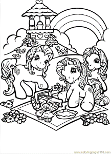 Coloring Pages Little Pony1 (Cartoons > My Little Pony) - free