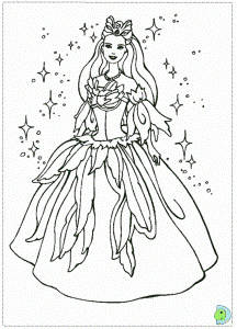 Free Printable Barbie of Swan Lake Coloring book Pages For Kids