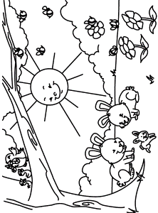 spring coloring page | Coloring Pages {Spring}