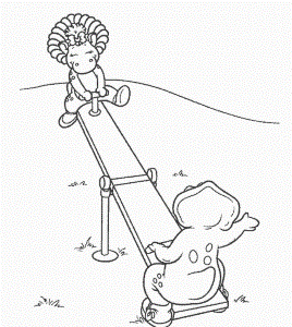 coloring-pages > Barney-friends > 031-BARNEY-AND-FRIENDS-COLORING