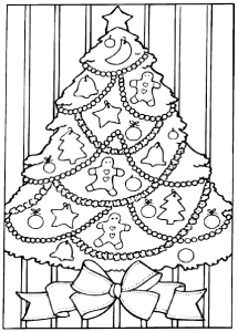 Christmas Tree Coloring Pages - Coloring Cottage