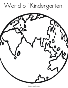 Pix For > World Coloring Page