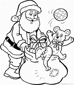 Christmas Santa Claus Coloring Pages 34 – Free Printable