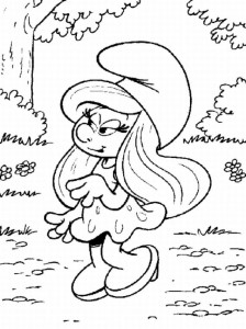 Coloring Pages Smurfette 65 | Free Printable Coloring Pages