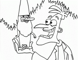 Phineas And Ferb Colouring Pages