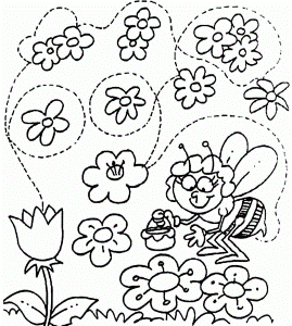 Welcome Spring Coloring Pages For Kids - Spring Coloring Pages