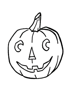 Easy Halloween Pumpkin Coloring Pages