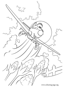 Planes - Dusty Crophopper coloring page