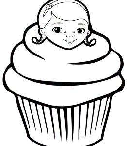 1079-doc-mcstuffins-cupcake-coloring-page - 69ColoringPages.
