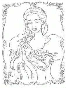 Princess and Lion For Adults | Princesses Coloring Pages