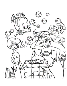 the little mermaid Colouring Pages (page 3)