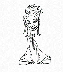 Bratz coloring pages for your kids Free Printable Coloring Pages
